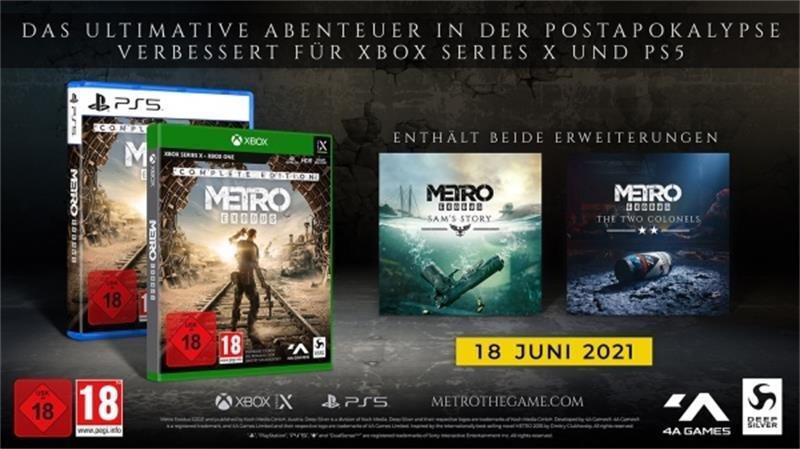 DEEP SILVER  Deep Silver Metro Exodus Complete Edition Vollständig Deutsch, Englisch PlayStation 5 