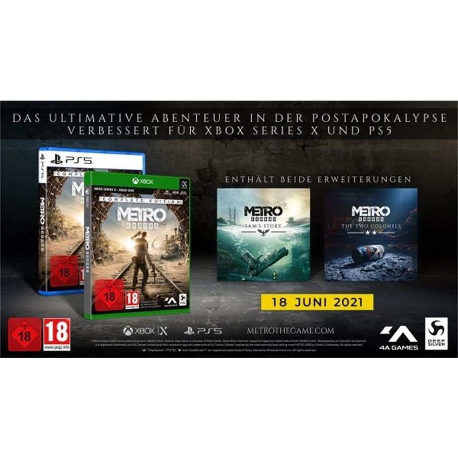 DEEP SILVER  Deep Silver Metro Exodus Complete Edition Vollständig Deutsch, Englisch PlayStation 5 