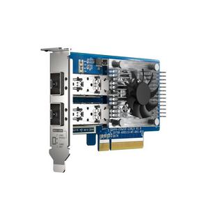 Qnap  Dual-port SFP28, 25GbE, network expansion card, low-profile form factor, PCIe Gen4 x8 