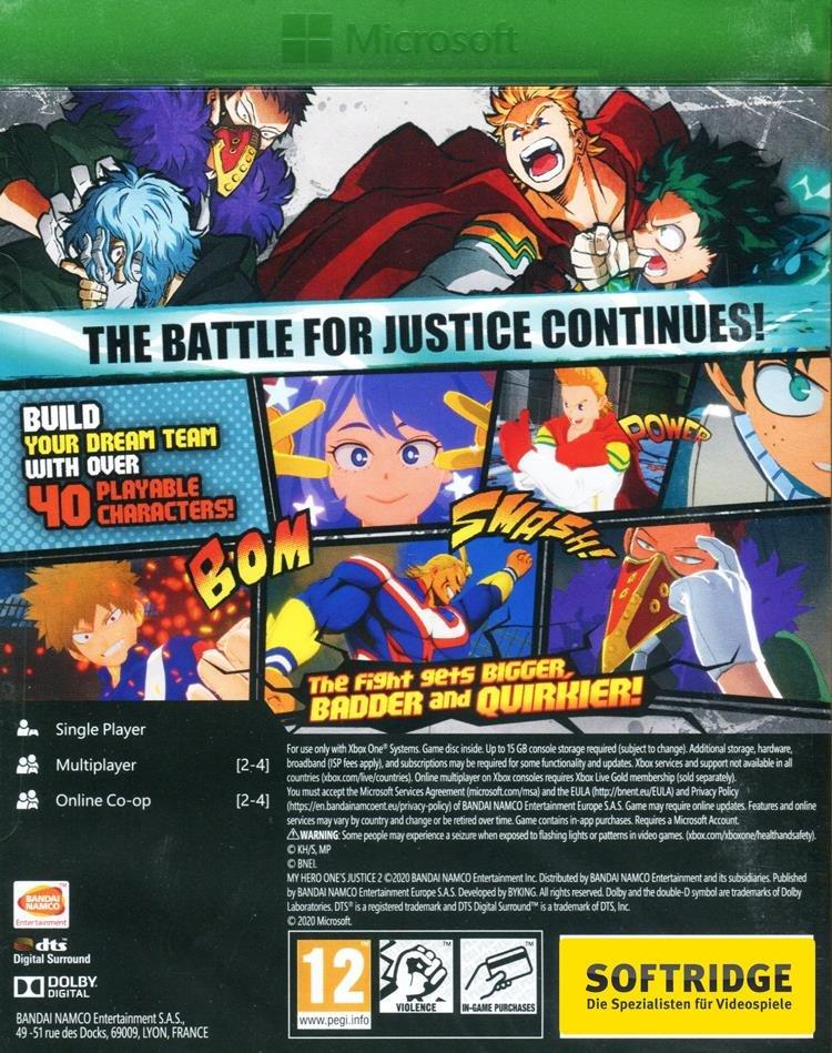NAMCO BANDAI  My Hero One's Justice 2 