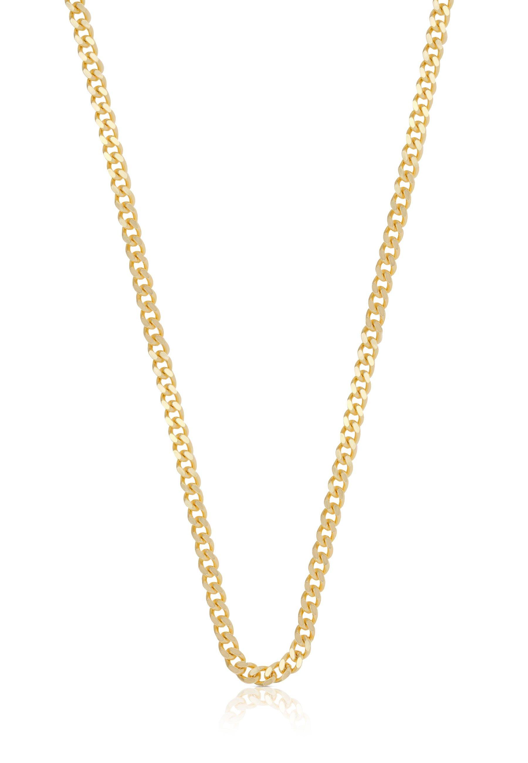 MUAU Schmuck  Collier gourmette or jaune 750, 3.2mm, 60cm 