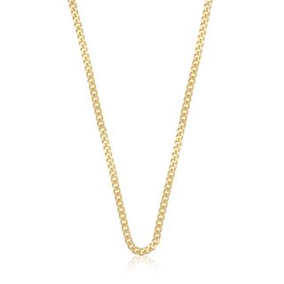 MUAU Schmuck  Collier gourmette or jaune 750, 3.2mm, 60cm 