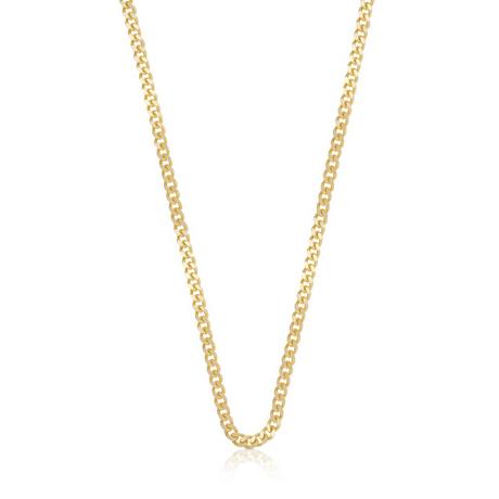 MUAU Schmuck  Collier Panzer Gelbgold 750, 3.2mm, 60cm 