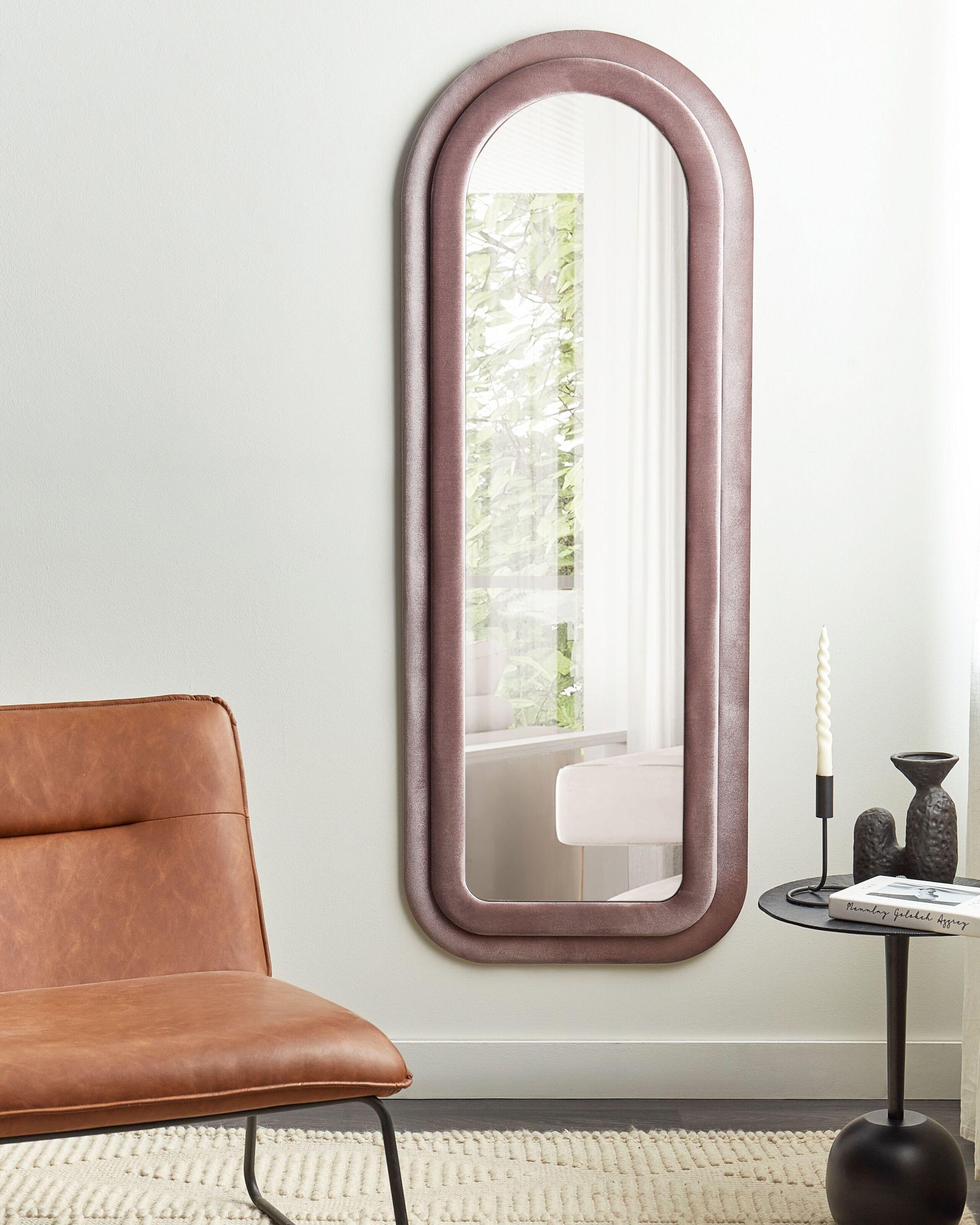 Beliani Miroir en Velours Moderne CULAN  