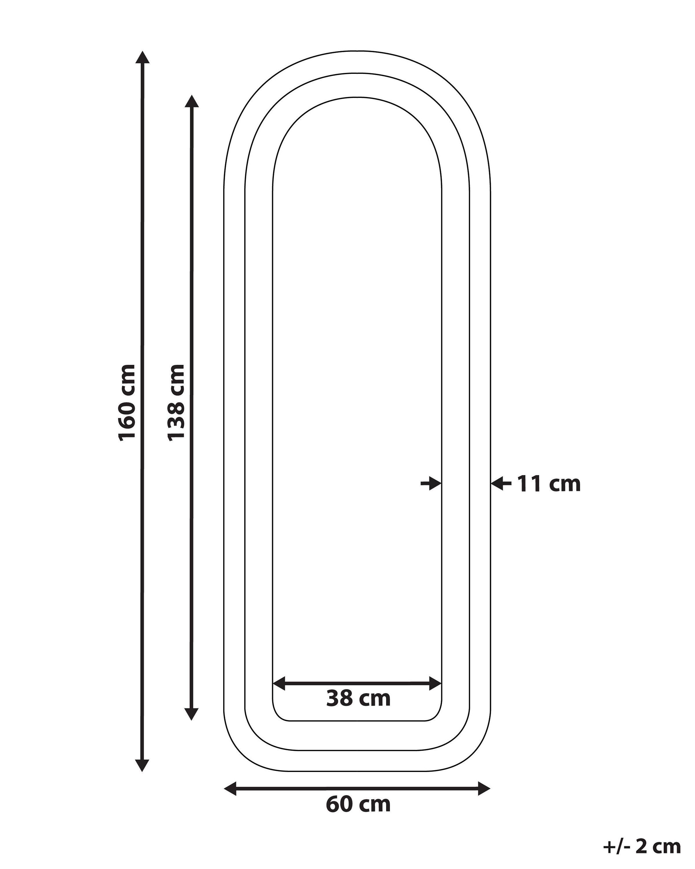 Beliani Miroir en Velours Moderne CULAN  