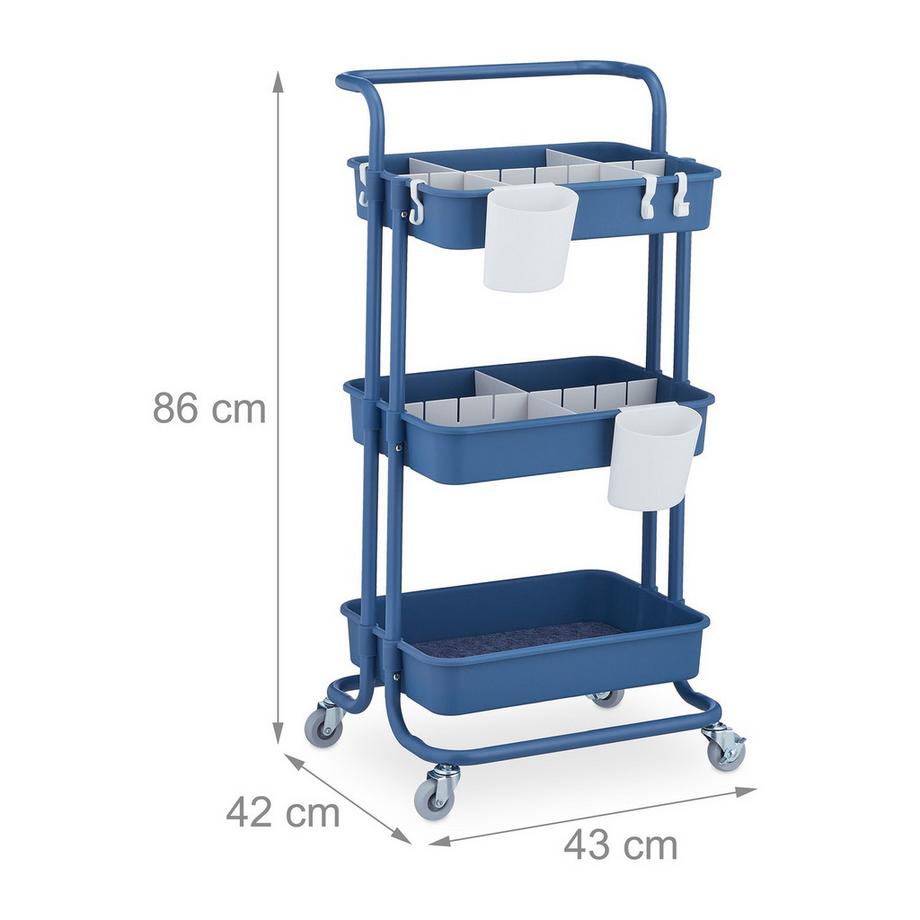 B2X Carrello con 3 ripiani  