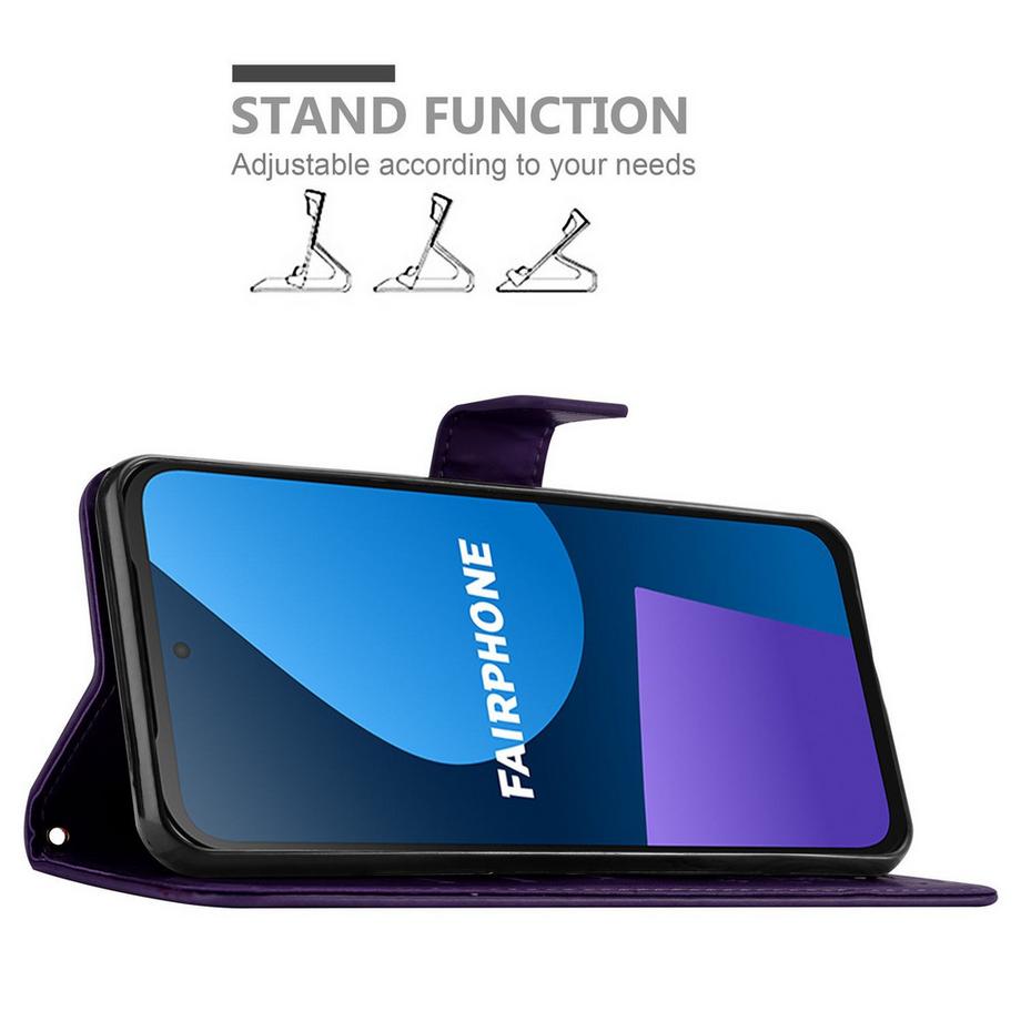 Cadorabo  Fairphone 5 Hülle mit Blumen Muster 