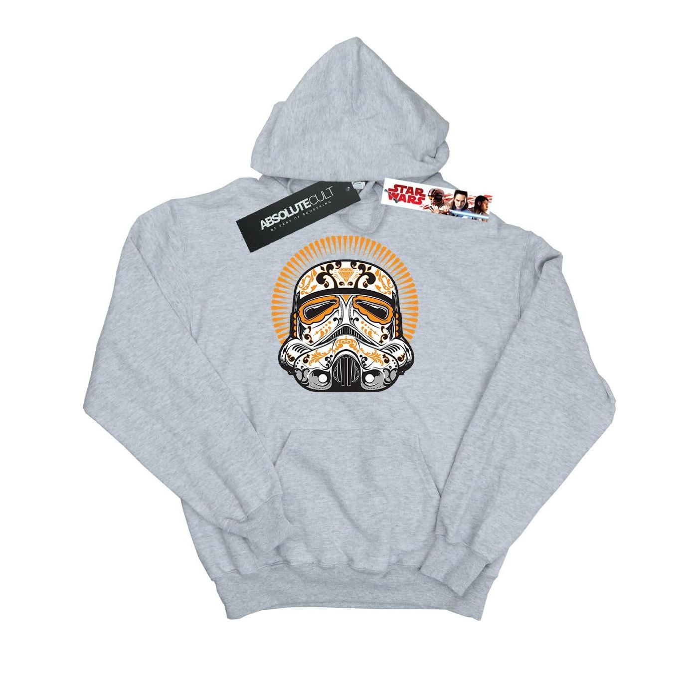 Image of Stormtrooper Dia De Los Muertos Kapuzenpullover Herren Grau 3XL