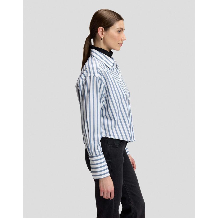Lee Chemise à manches longues rayée avec poignets boutonnés  