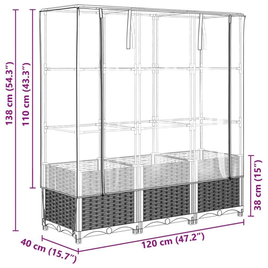 VidaXL Hochbeet polypropylen  