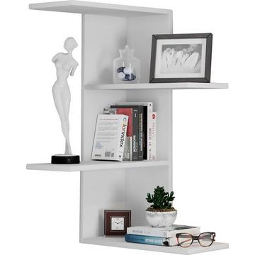 Holzregal hängend | platzsparendes Regal | Maße:  H. 77 x B. 45 x T. 45 cm | Elegantes Regal hängend | Aufbewahrungsregal | Bücherregal | Wandboard -