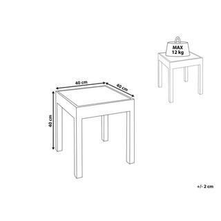 Beliani Table d'appoint en Manguier Rétro PALASI  