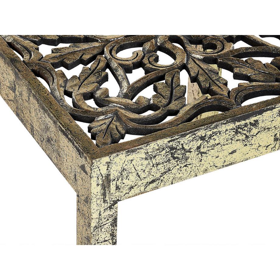 Beliani Table d'appoint en Manguier Rétro PALASI  