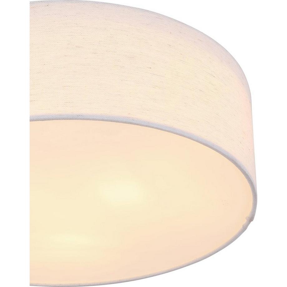 mutoni Plafonnier Ava métal blanc 3xE27  