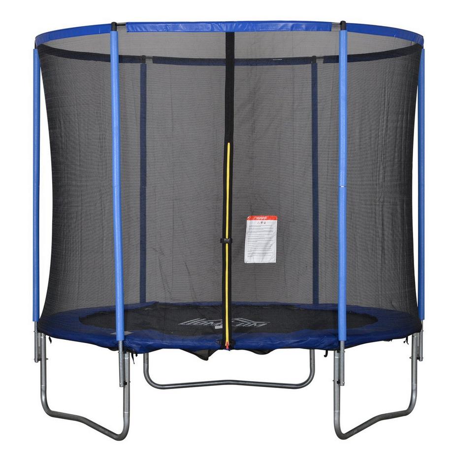 Trampolino Elastico Con Rete Di Sicurezza Trampolino Da Giardino Per Interni Ed Esterni Per Bambini E Adulti In Acciaio Fino A 113,6 Kg Ø244 X 240H Cm