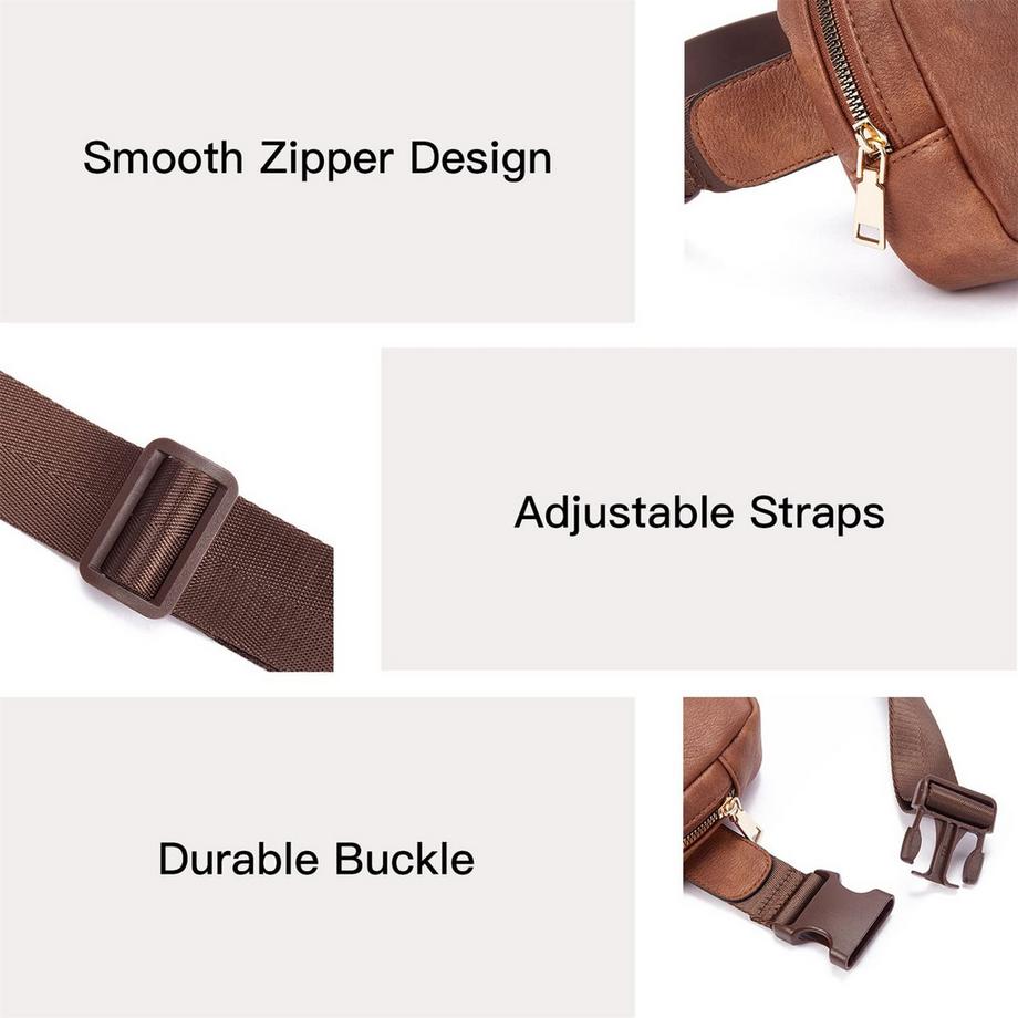 Only-bags.store Sac Banane Crossbody en Cuir PU  