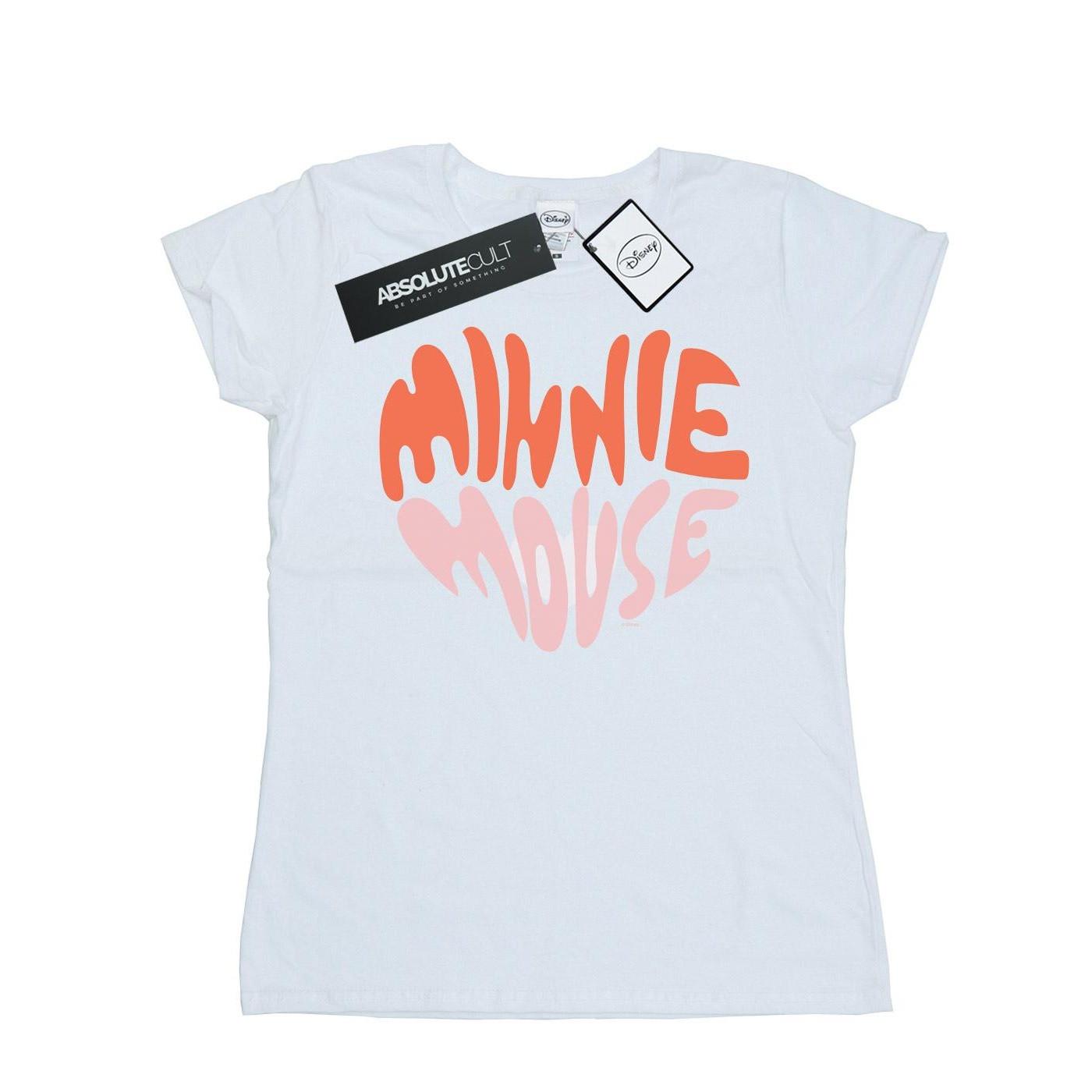 Image of Minnie Mouse Heart Shaped Tshirt Damen Weiss M