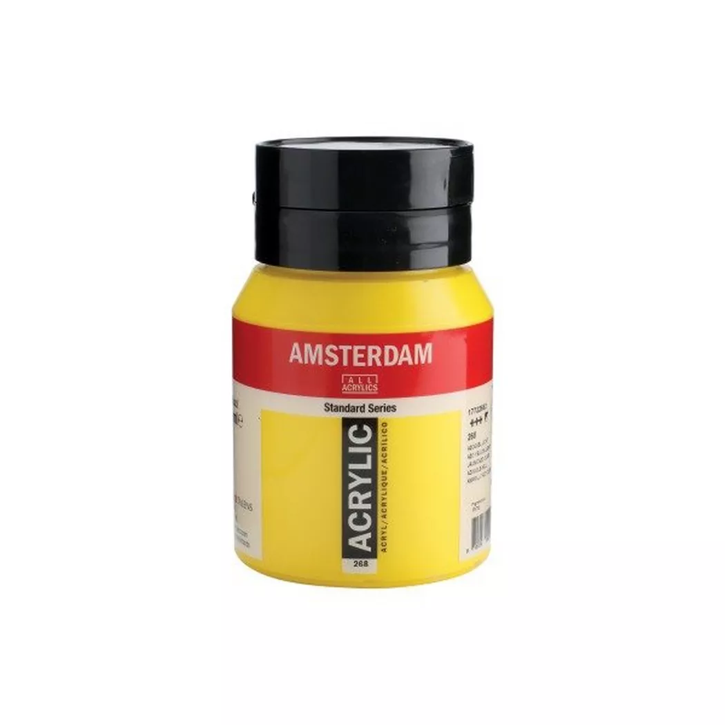 AMSTERDAM Peinture acrylique 500ml 17722682 jaune 268
