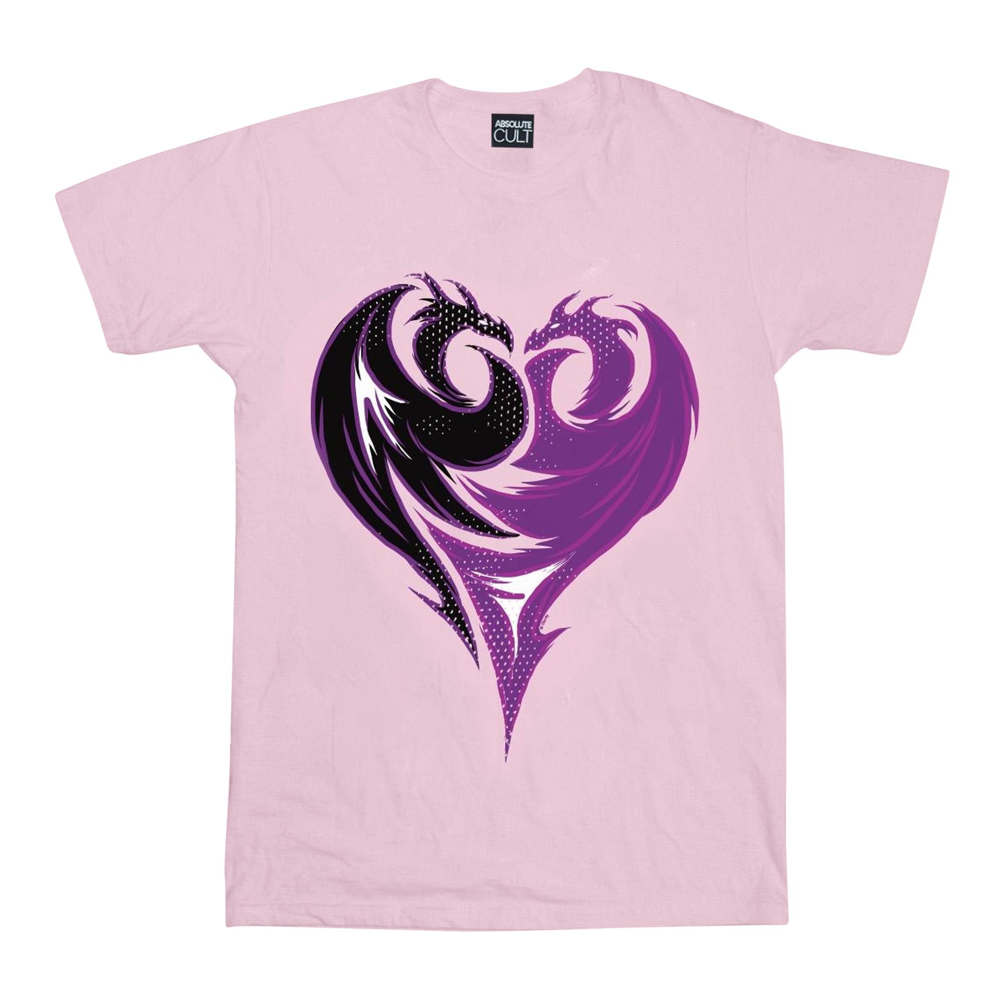 Image of The Descendants Dragon Heart Tshirt Unisex Pink 140/146