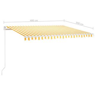 VidaXL Auvent rétractable aluminium  