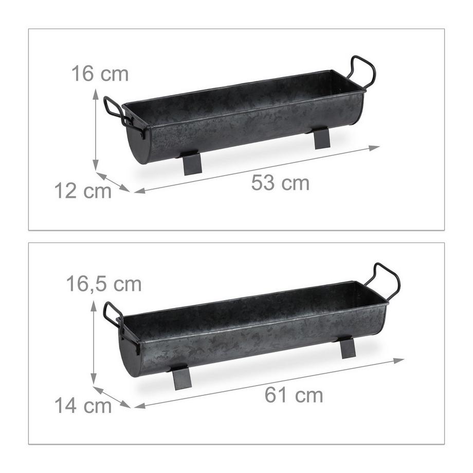 B2X Set di due scatole di fiori  