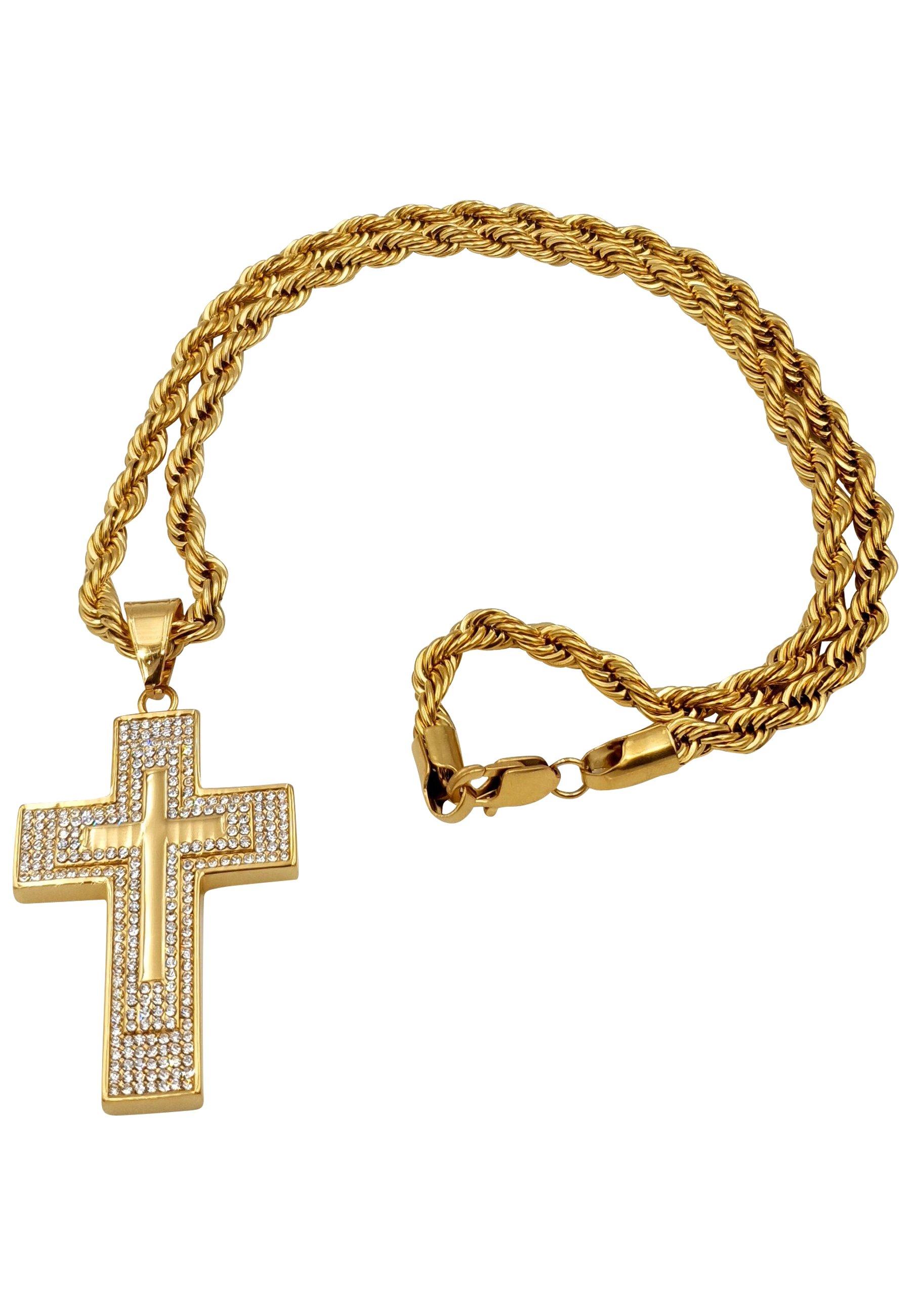 HEBE JEWELS  Chaîne Big Cross, HIP-HOP-STYLE 