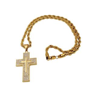 HEBE JEWELS  Chaîne Big Cross, HIP-HOP-STYLE 