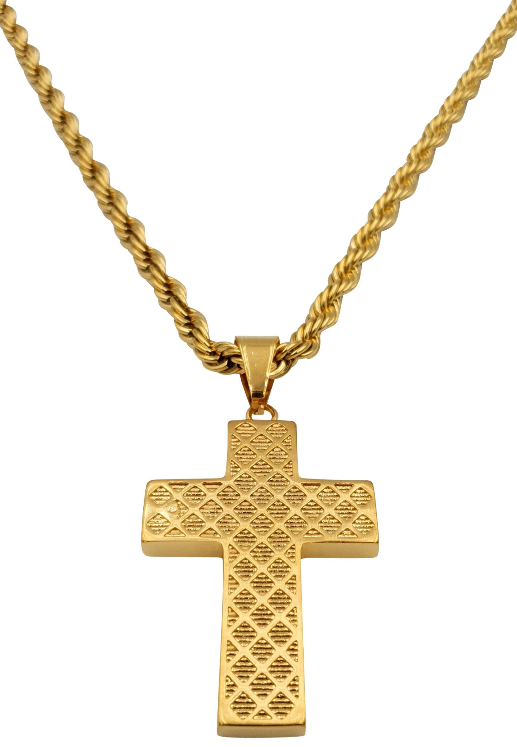 HEBE JEWELS  Chaîne Big Cross, HIP-HOP-STYLE 