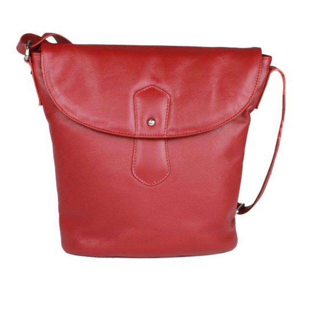 Image of Handtasche Demi Mit Abgerundeter Klappe Damen Rot Bunt ONE SIZE