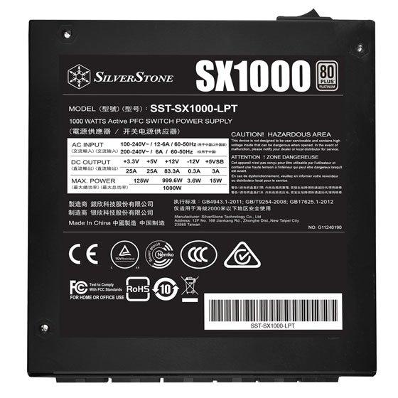 SilverStone  SX1000 alimentatore per computer 1000 W 24-pin ATX SFX-L Nero 