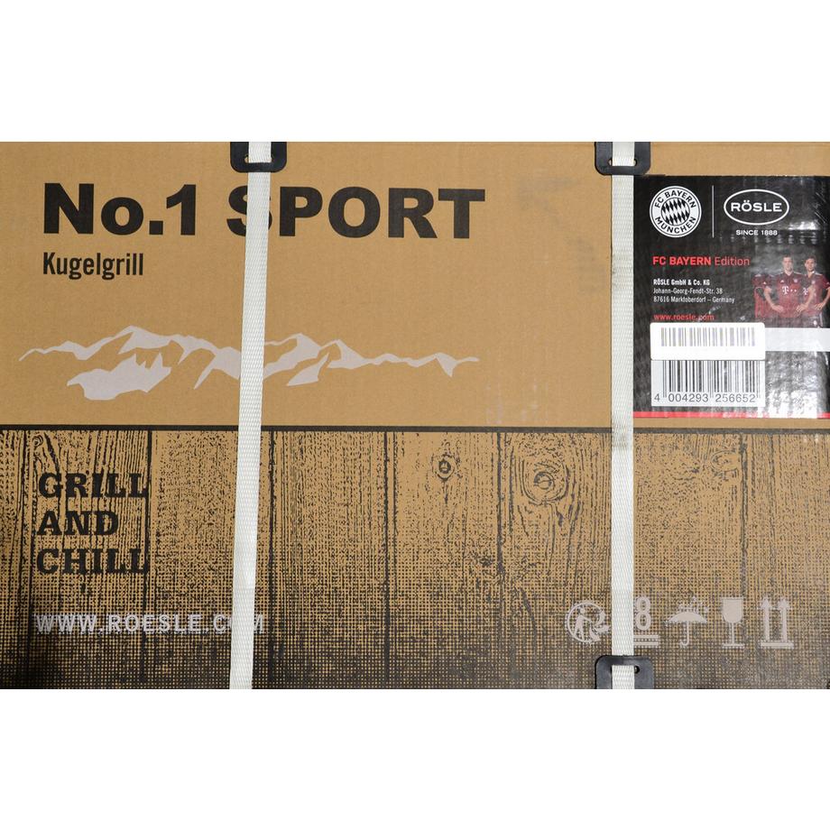 ROESLE  25665 - FC Bayern Edition - Holzkohle-Kugelgrill No.1 Sport F50 (Ø 50 cm) 
