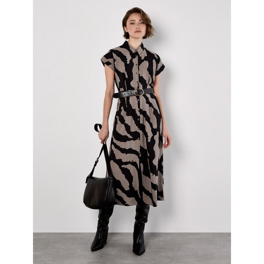 Malerisches Hemd mit Zebradruck