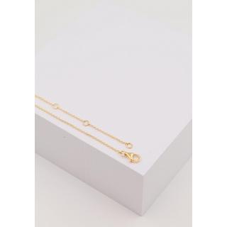 MUAU Schmuck  Collier Herz Gelbgold 750/18K Diamant 0.08ct. 45cm 