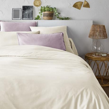 La Redoute Intérieurs Housse de couette unie percale coton bio Scenario  