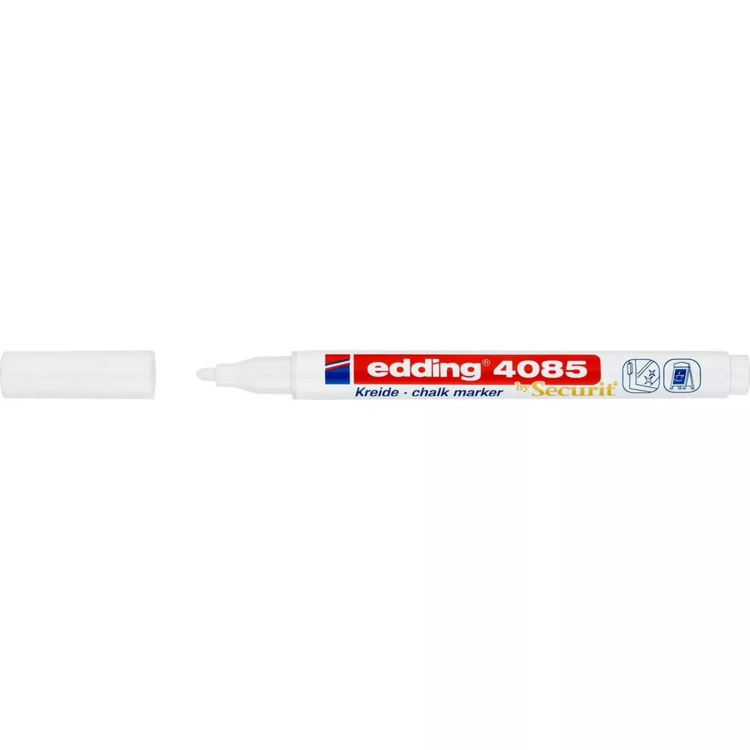 Edding 4-4085049 Edding 4085 Chalk White Pens 1mm 2mm