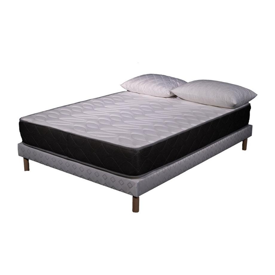 AB Matelas  Matratzen-Set Luxe | 90x190 mit 1 Kissen 60x60 | Schaumstoff | 24 cm | Boxspring Polster 