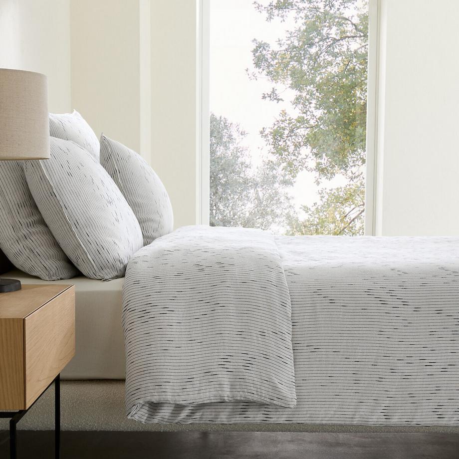 Bettdeckenbezug aus gewaschenem Leinen