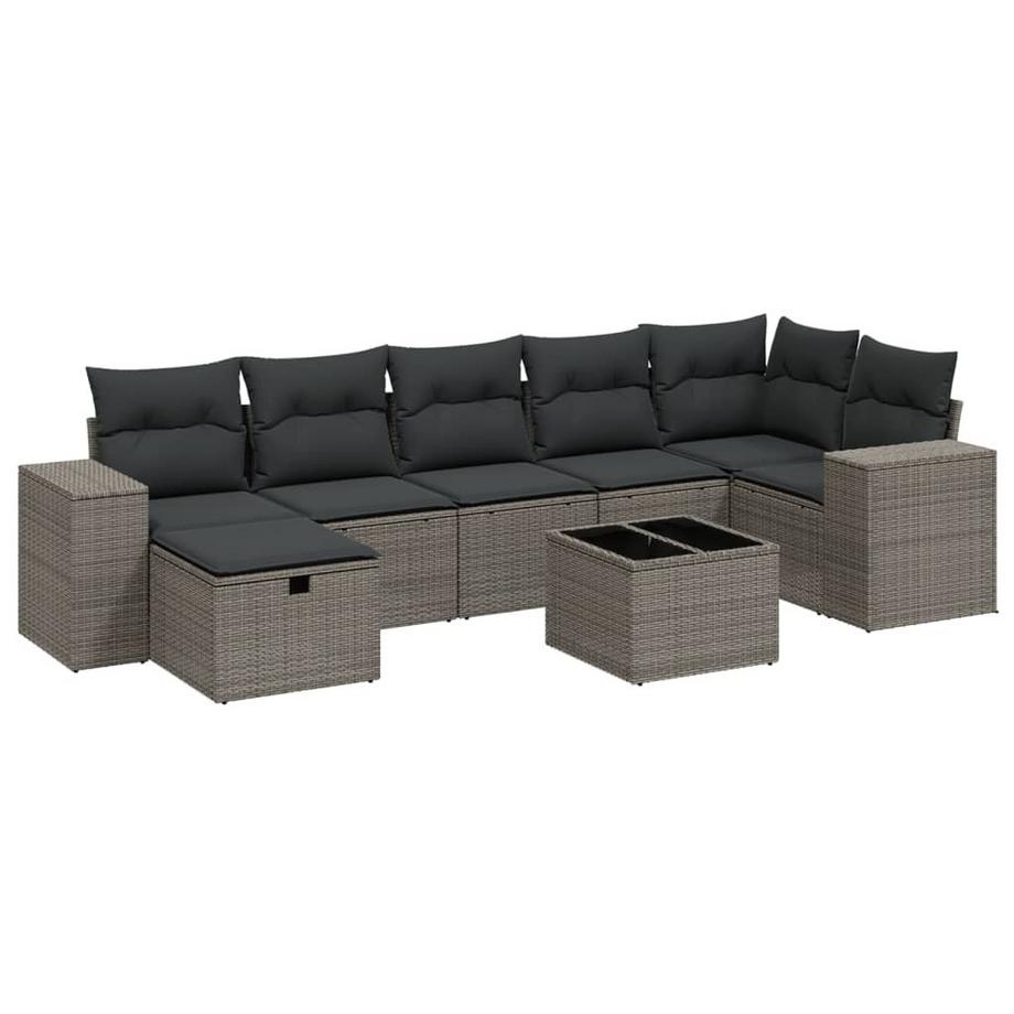set divano da giardino Polirattan