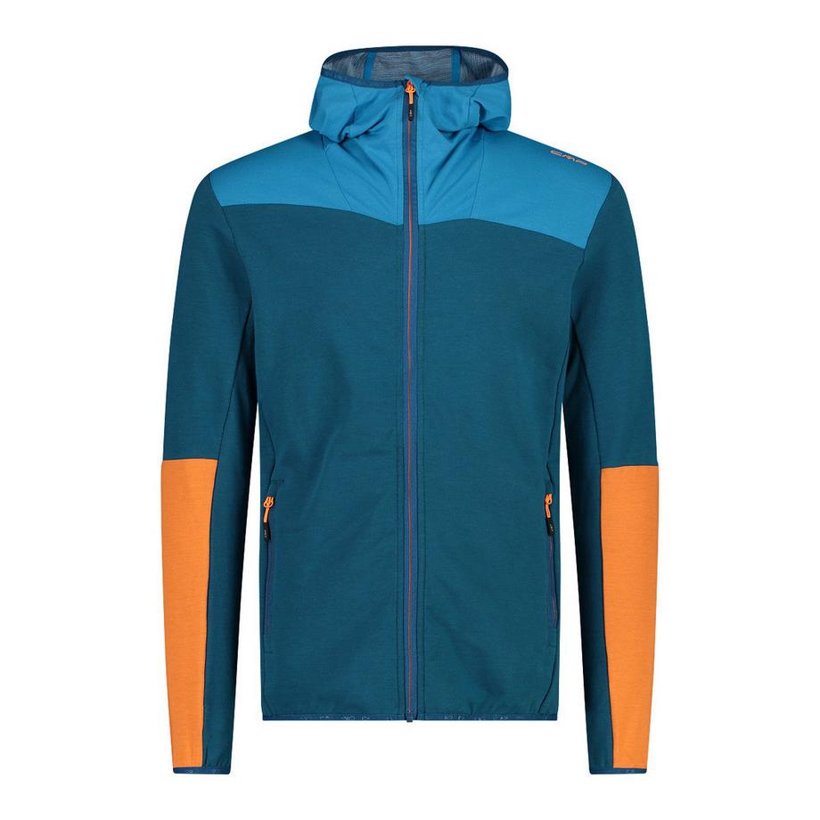 hybrid-daunenjacke mit kapuze