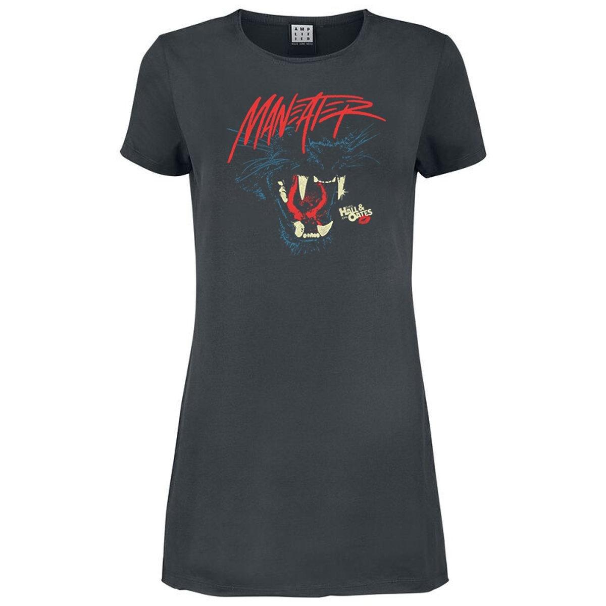 Image of Maneater Tshirtkleid Damen Charcoal Black XL