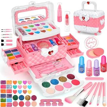 Schminkset, 54PCS abwaschbares Kinder-Make-up, Kinderspielzeug