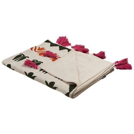 Beliani Retro ANAND Couverture en Coton  