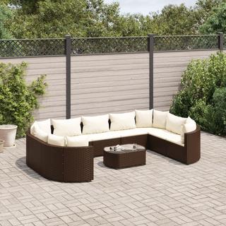 VidaXL Gartensofagarnitur poly-rattan  