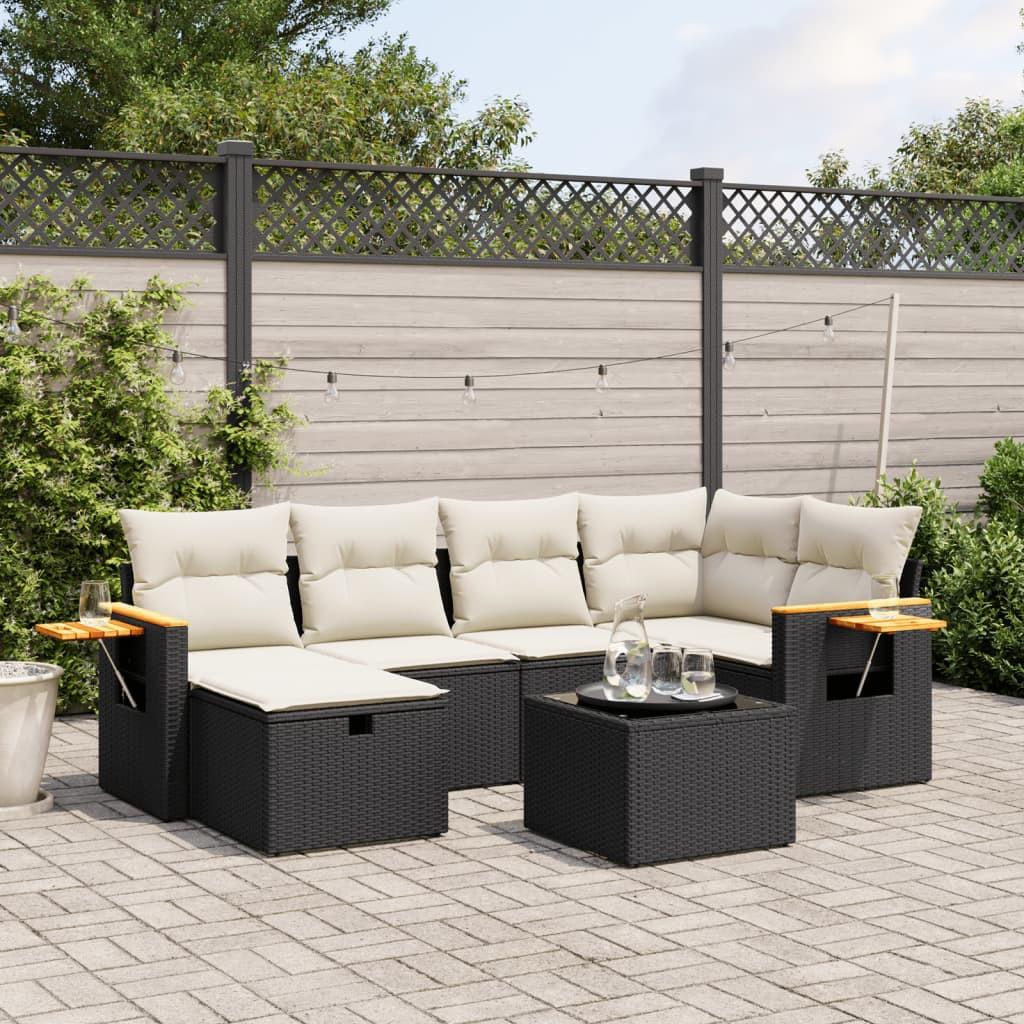 VidaXL set divano da giardino Polirattan  