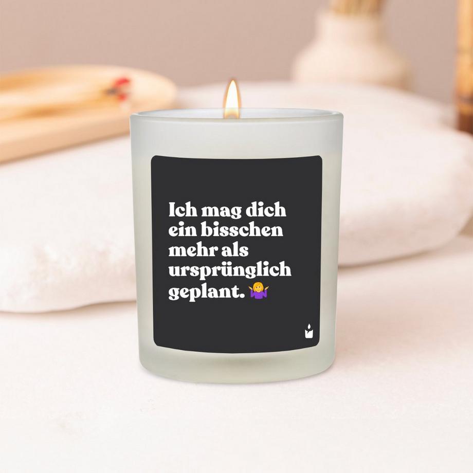 CandleHand Duftkerze Flowery Ich mag dich ein bisschen mehr als ursprünglich geplant.  