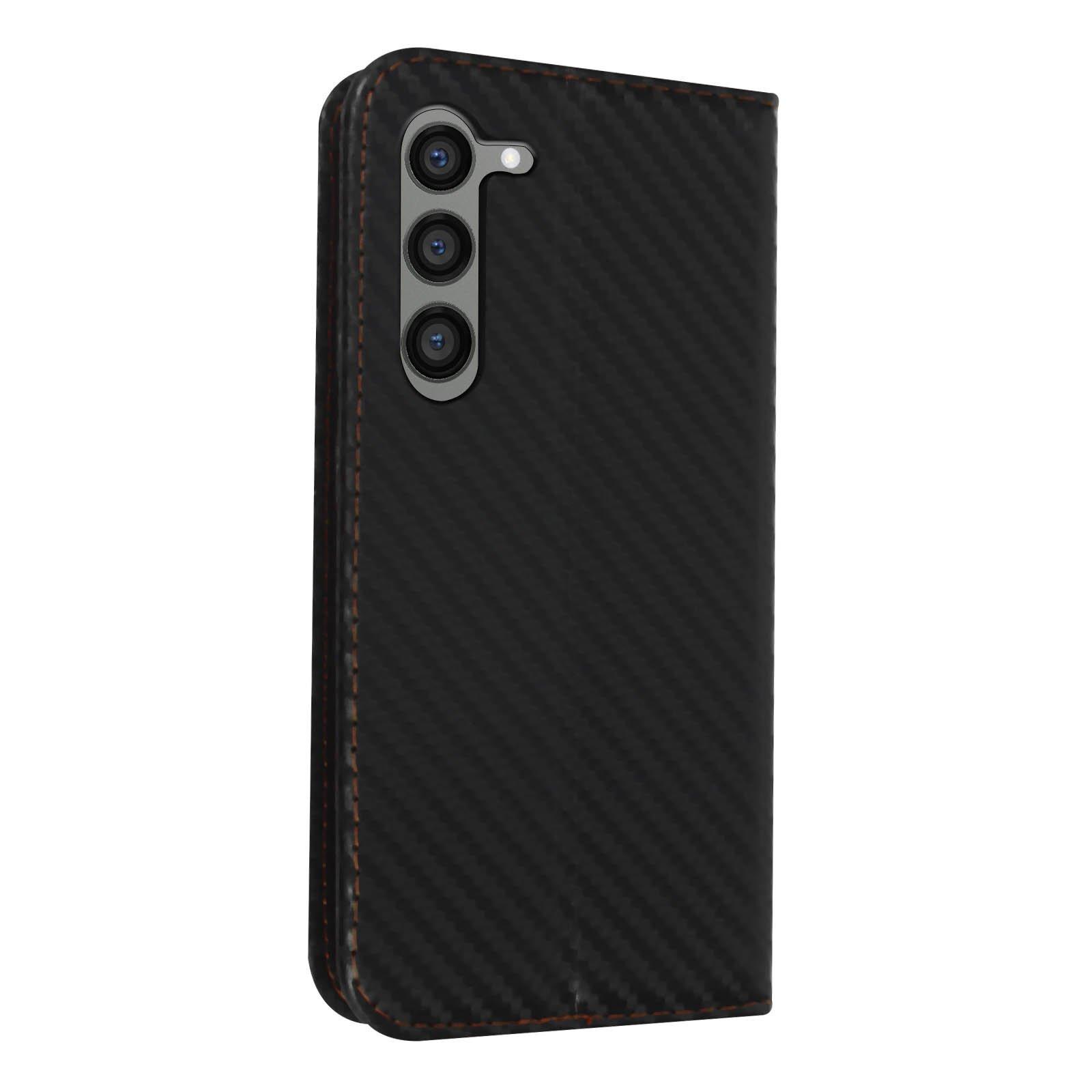 Avizar  Carbon Cover Samsung Galaxy S23 Schwarz 