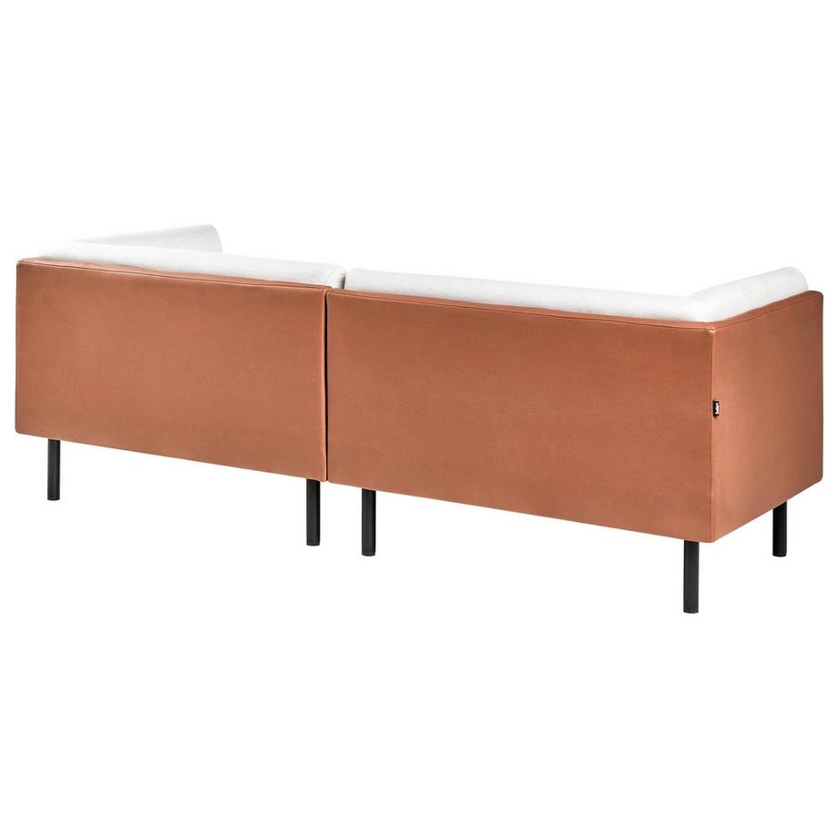 Beliani 3 Sitzer Sofa aus Kunstleder Modern VORGOD  