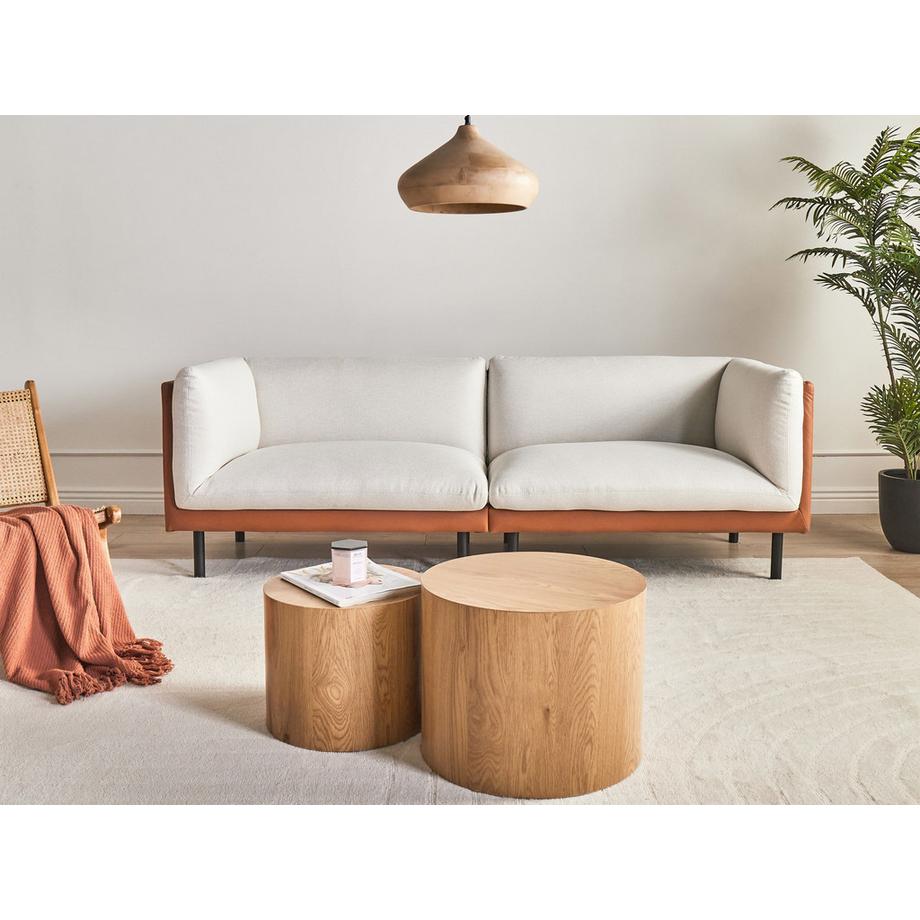 Beliani 3 Sitzer Sofa aus Kunstleder Modern VORGOD  