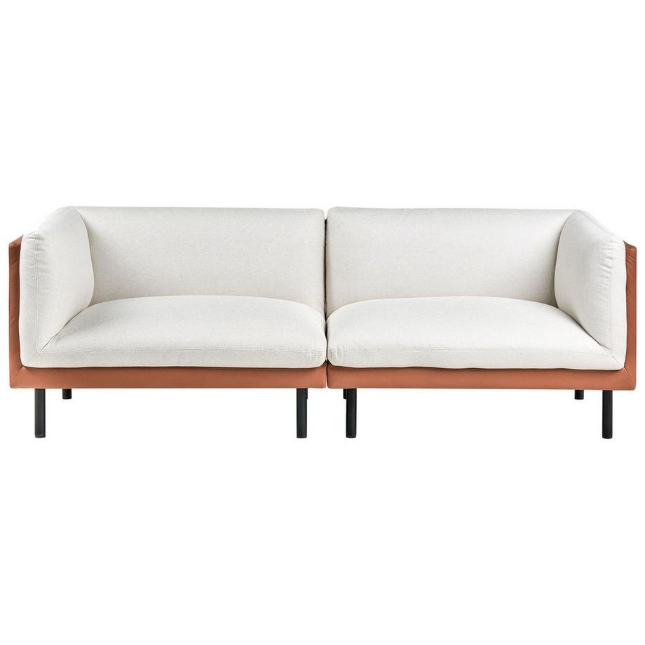 3 Sitzer Sofa aus Kunstleder Modern VORGOD