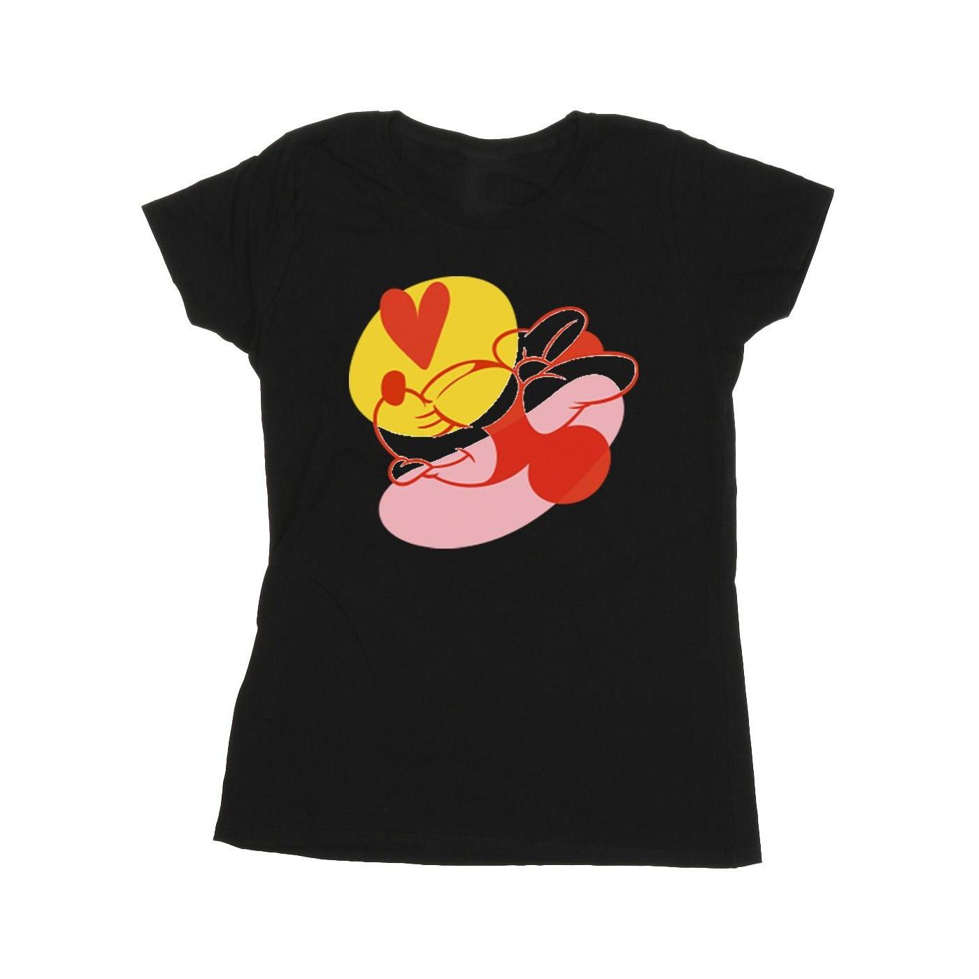 Image of Minnie Mouse Tongue Heart Tshirt Damen Schwarz L